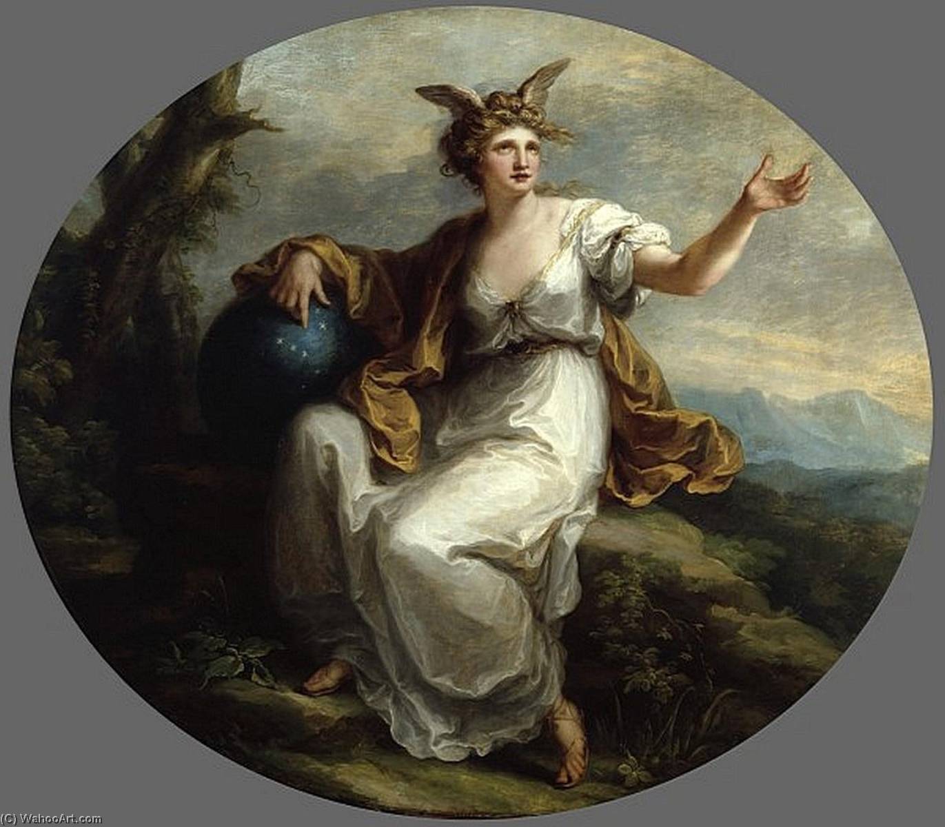 Order Oil Painting Replica Invention, 1780 by Angelica Kauffman (Maria Anna Angelika) | ArtsDot.com