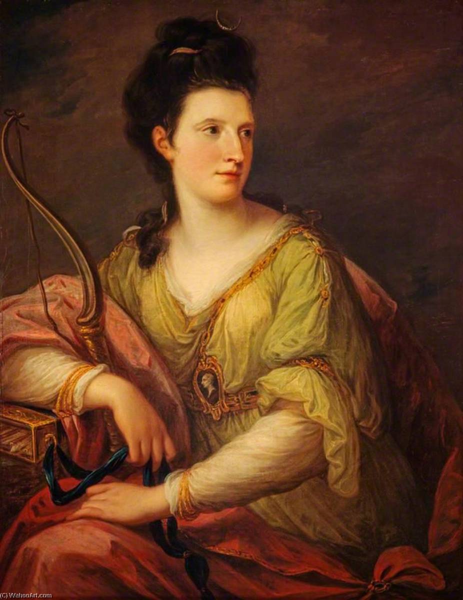 Order Oil Painting Replica Jane Maxwell, Duchess of Gordon, Wife of the 4th Duke of Gordon, 1772 by Angelica Kauffman (Maria Anna Angelika) | ArtsDot.com