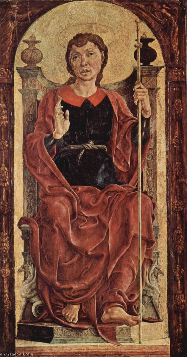 Order Oil Painting Replica Deutsch Hl. Jacobus d. Ä, 1475 by Cosmè Tura (1430-1495, Italy) | ArtsDot.com