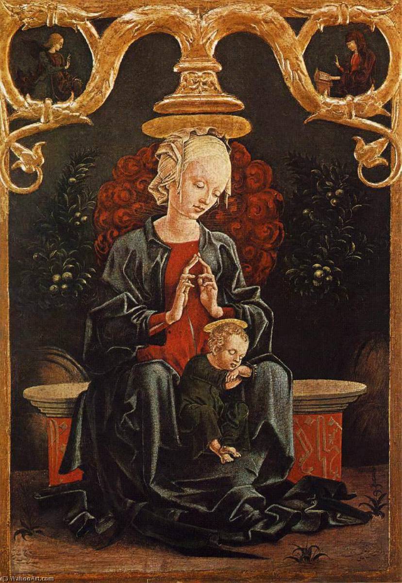 Order Oil Painting Replica Madonna and Child in a Garden, 1452 by Cosmè Tura (1430-1495, Italy) | ArtsDot.com