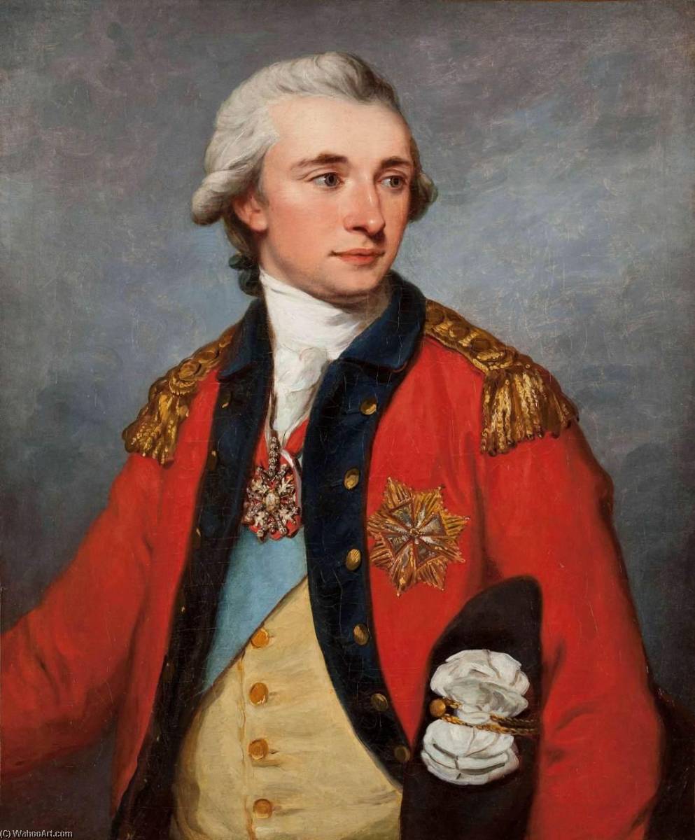 Order Oil Painting Replica Portrait of Prince Stanislaus Poniatowski, 1786 by Angelica Kauffman (Maria Anna Angelika) | ArtsDot.com