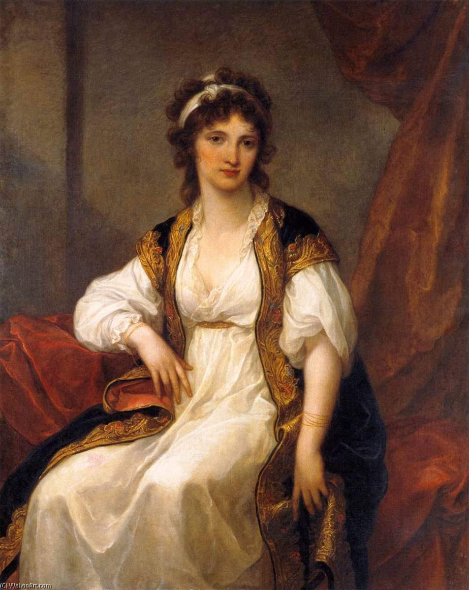 Pedir Grabados De Calidad Del Museo Retrato de una mujer joven, 1781 de Angelica Kauffman (Maria Anna Angelika) | ArtsDot.com