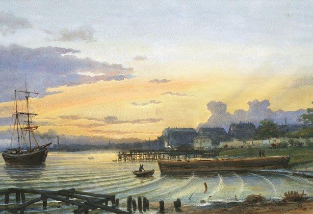 Order Oil Painting Replica The Gulf of Finland by Albert Nikolaevich Benois (1852-1936) | ArtsDot.com