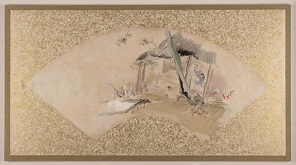 Order Art Reproductions House with Woman and Baby by Shibata Zeshin (1807-1891) | ArtsDot.com