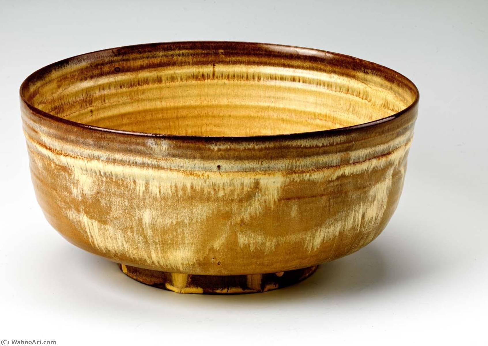 Buy Museum Art Reproductions Bowl from the Yellow Luncheon Service for Six, 1951 by Beatrice Wood (Inspired By) (1893-1998, United States) | ArtsDot.com