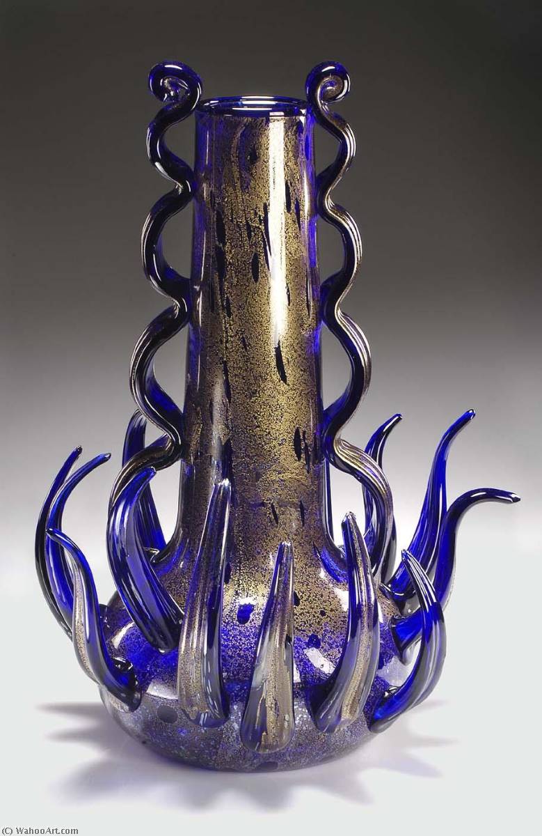 Cobalt and Gold Leaf Venetian, 1993 by Dale Chihuly Dale Chihuly | ArtsDot.com