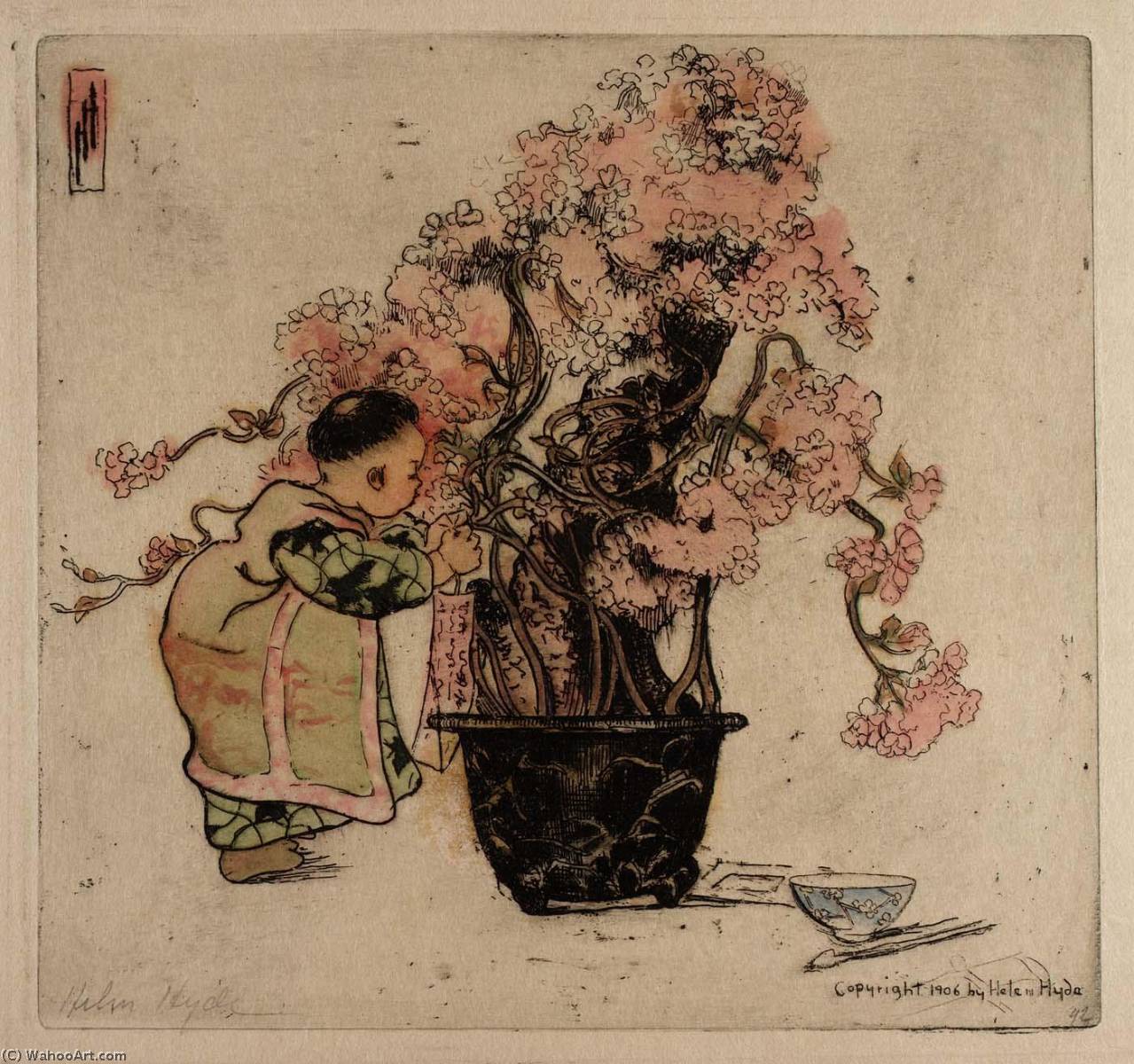 Buy Museum Art Reproductions A Spring Poem, 1906 by Helen Hyde (1868-1919, United States) | ArtsDot.com