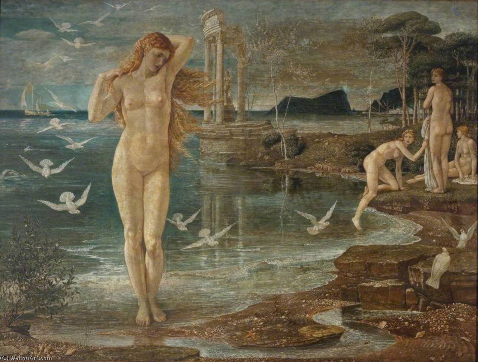 Order Oil Painting Replica The Renaissance of Venus, 1877 by Walter Crane (1845-1915, United Kingdom) | ArtsDot.com