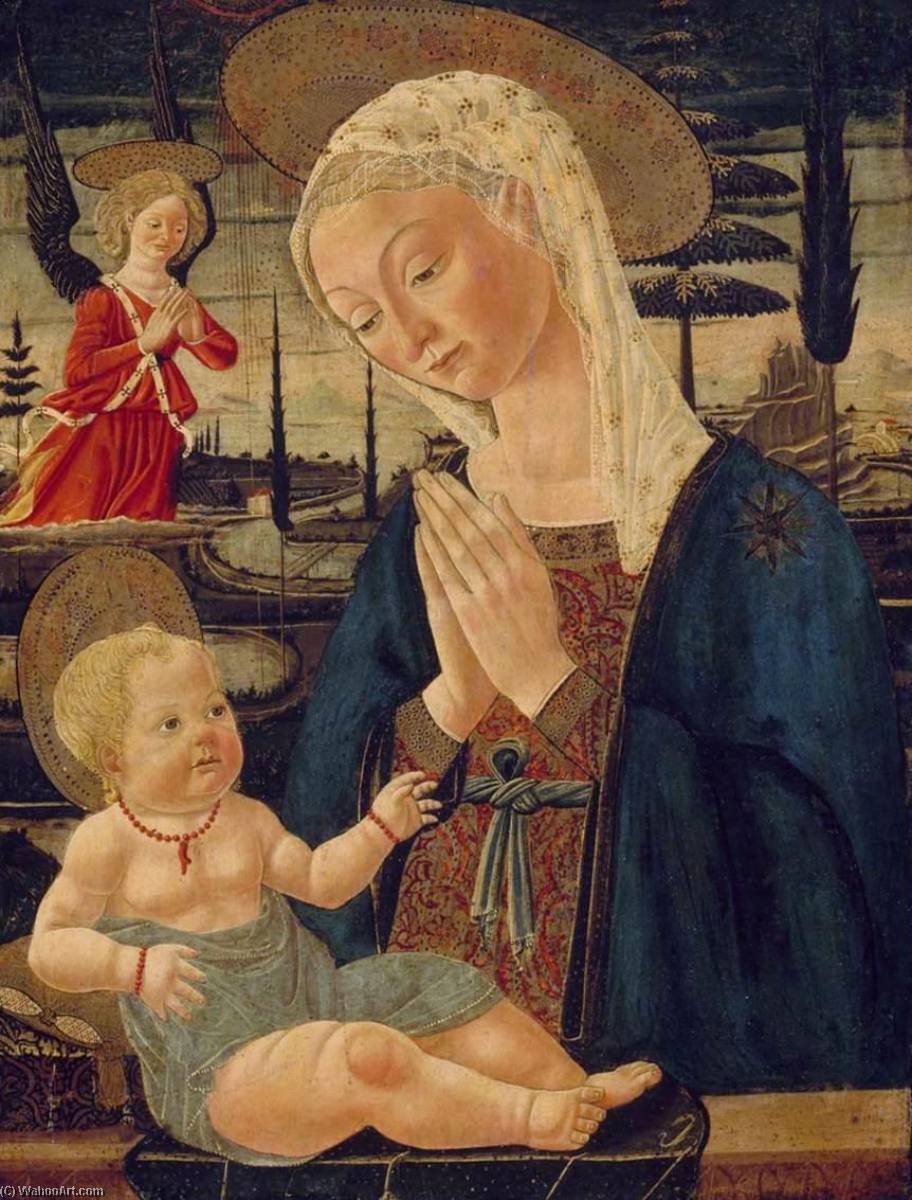 Virgin and Child with an Angel, 1477 by Bernardo Di Stefano Rosselli Bernardo Di Stefano Rosselli | ArtsDot.com