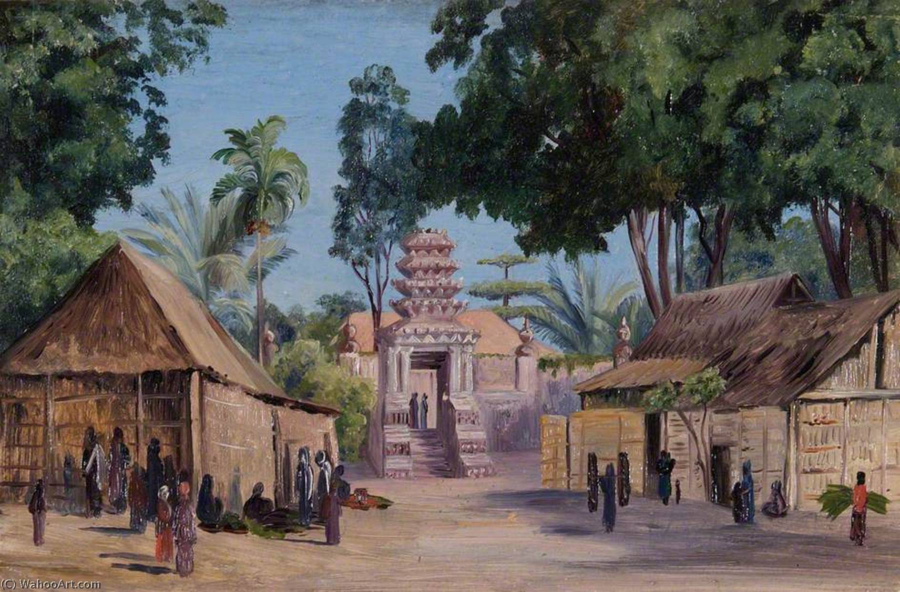 Buy Museum Art Reproductions Tombs of the Kings Djvcio, 1880 by Marianne North (1830-1890, United Kingdom) | ArtsDot.com