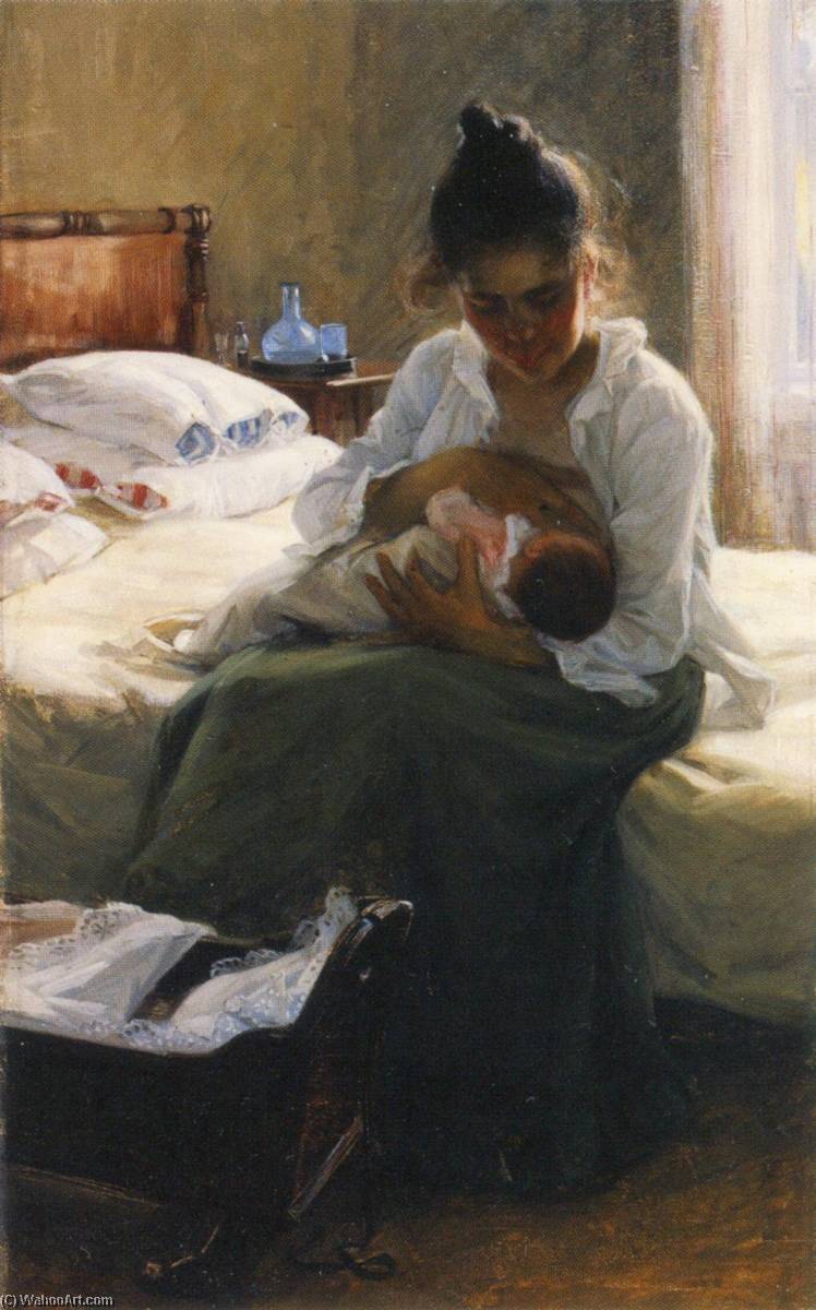 Order Artwork Replica Mother, 1893 by Elin Kleopatra Danielson Gambogi (1861-1919, Finland) | ArtsDot.com