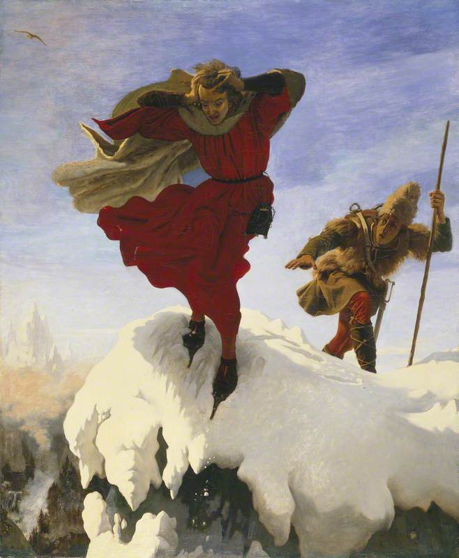 Order Oil Painting Replica Manfred on the Jungfrau, 1861 by Ford Madox Brown (1821-1893, France) | ArtsDot.com