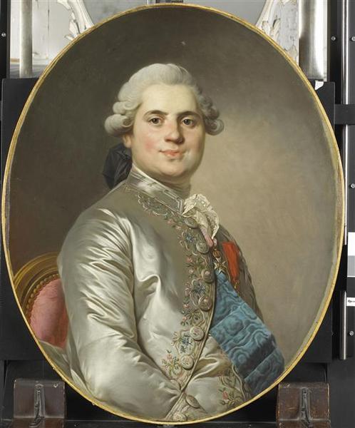 Pedir Reproducciones De Arte PORTRAIT DU COMTE DE PROVENCE de Joseph Siffred Duplessis (1725-1802, France) | ArtsDot.com