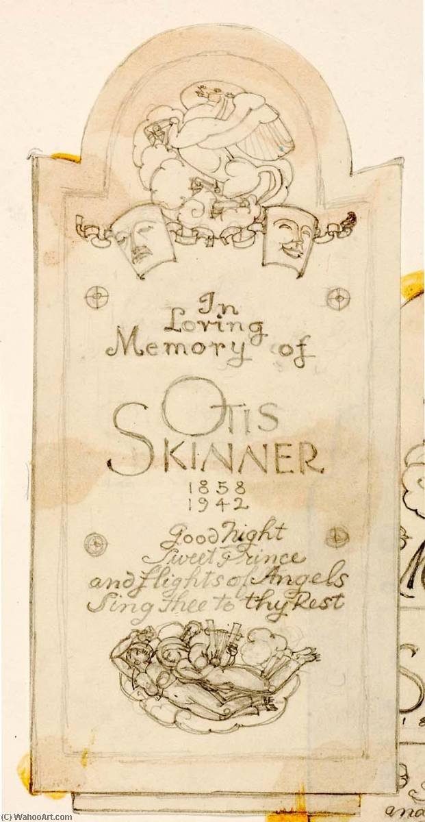 Order Artwork Replica 7 Sketches for Memorial Tablet to Otis Skinner by Paul Manship (Inspired By) (1885-1966) | ArtsDot.com