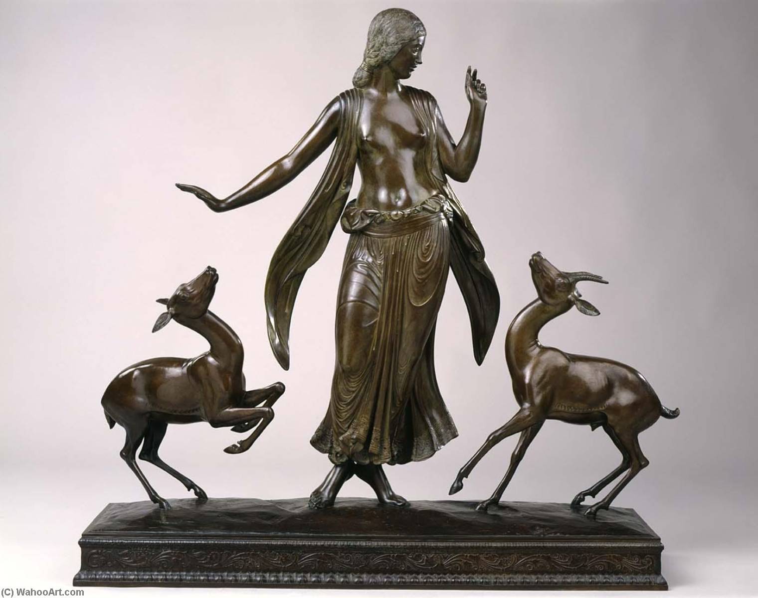 Order Oil Painting Replica Dancer and Gazelles, 1916 by Paul Manship (Inspired By) (1885-1966) | ArtsDot.com