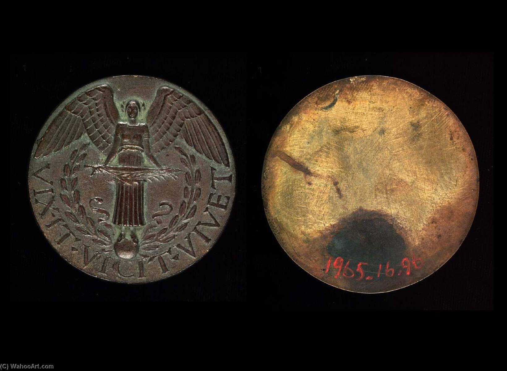 Order Artwork Replica Detroit Soldiers Memorial Medal (obverse), 1919 by Paul Manship (Inspired By) (1885-1966) | ArtsDot.com