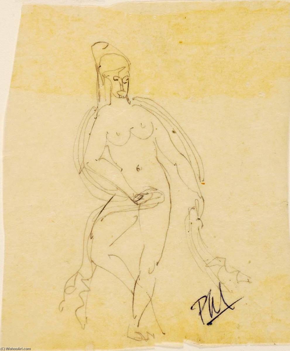Order Artwork Replica (Dancing Female Nude with Drapery) by Paul Manship (Inspired By) (1885-1966) | ArtsDot.com