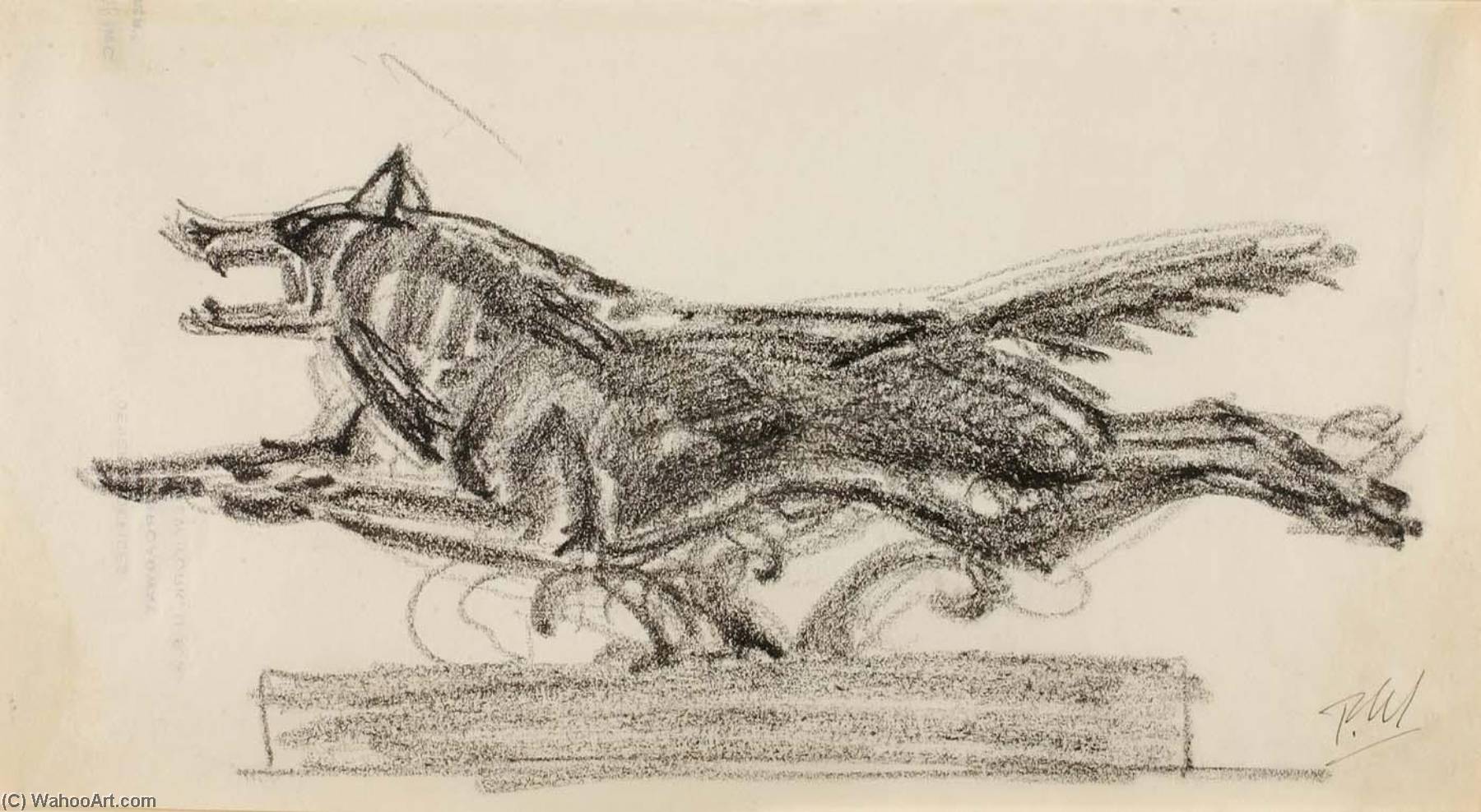 Order Oil Painting Replica (Sketch for Diana`s Dog), 1920 by Paul Manship (Inspired By) (1885-1966) | ArtsDot.com