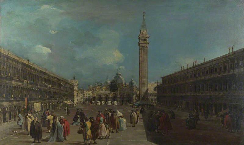 Order Art Reproductions Venice Piazza San Marco, 1780 by Francesco Lazzaro Guardi (1712-1793, Italy) | ArtsDot.com