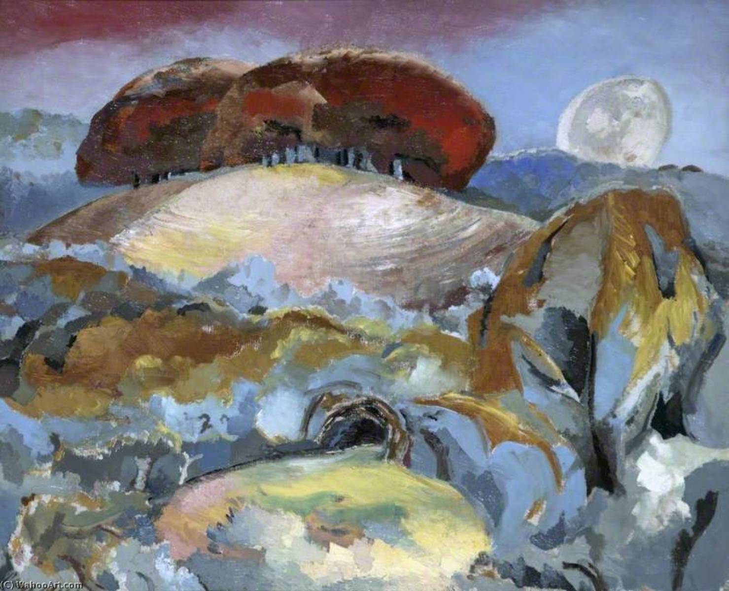 Buy Museum Art Reproductions Landscape of the Moon`s Last Phase, 1944 by Paul Nash (1889-1946, United Kingdom) | ArtsDot.com