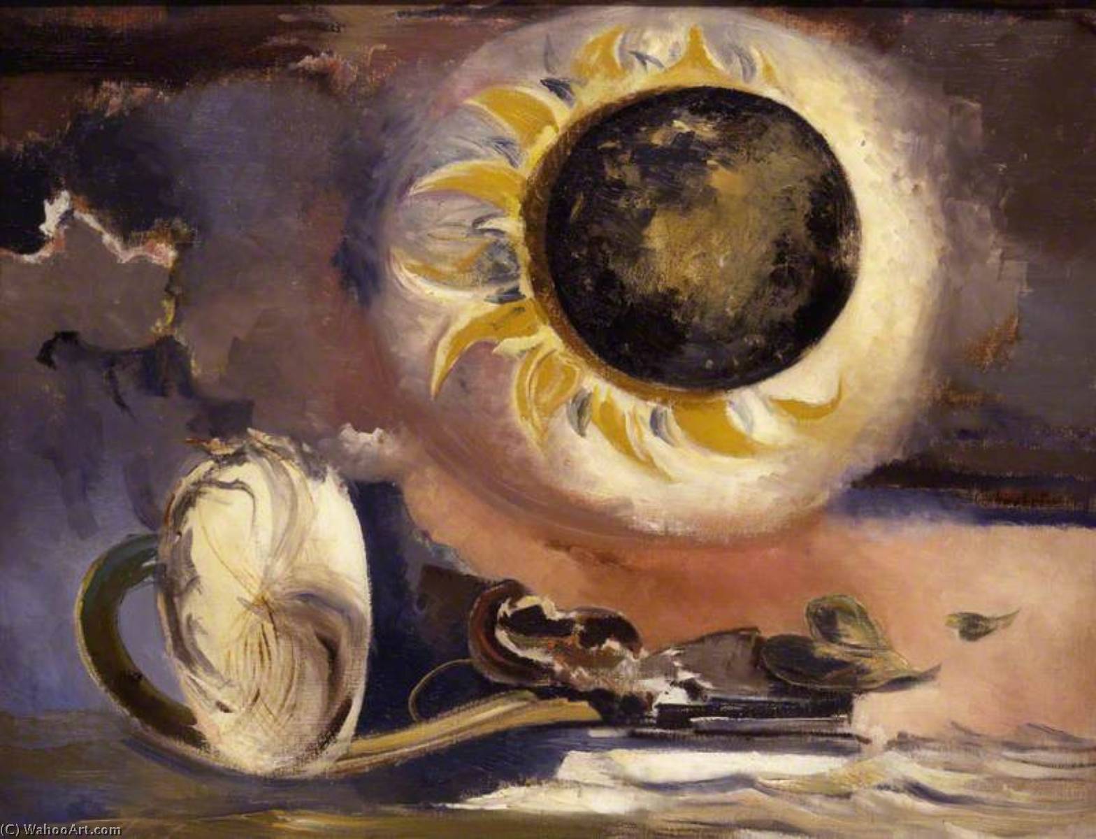順序 絵画のコピー ヒマワリのEclipse 。, 1945 バイ Paul Nash (1889-1946, United Kingdom) | ArtsDot.com