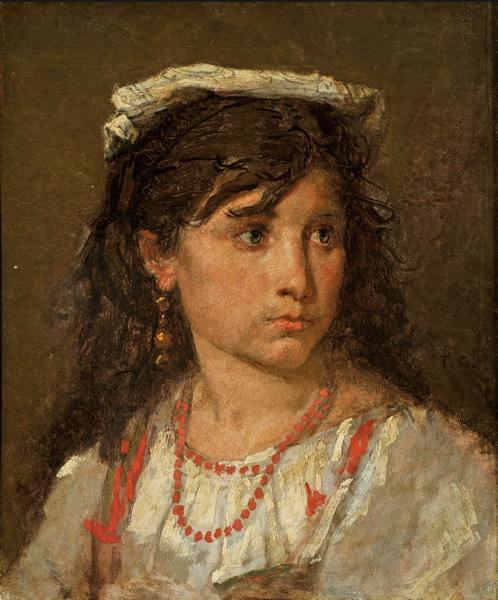 顺序 畫複製 Jeune italienne 。 通过 Thomas Couture (1815-1879, France) | ArtsDot.com