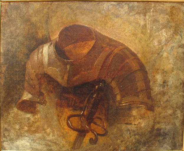 顺序 藝術再現 Cuirasse et garde d`épée 通过 Thomas Couture (1815-1879, France) | ArtsDot.com