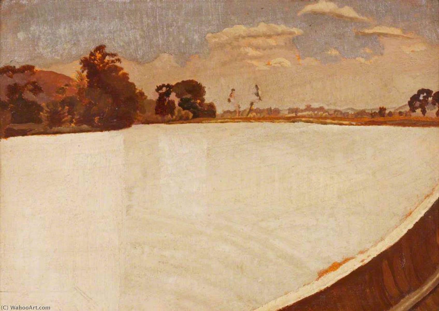Bourne End Looking towards Marlow, 1921 by Stanley Spencer Stanley Spencer | ArtsDot.com