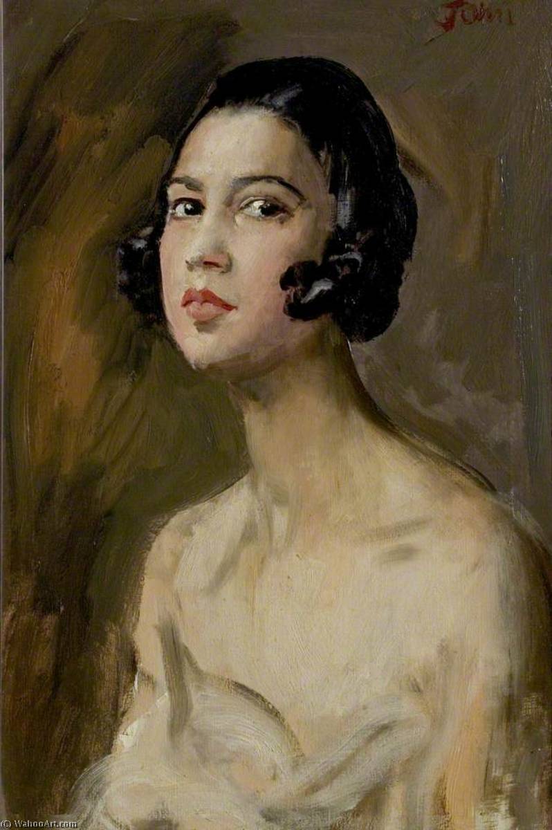 Order Art Reproductions Yvonne, 1922 by Augustus Edwin John (Inspired By) (1878-1961, United States) | ArtsDot.com