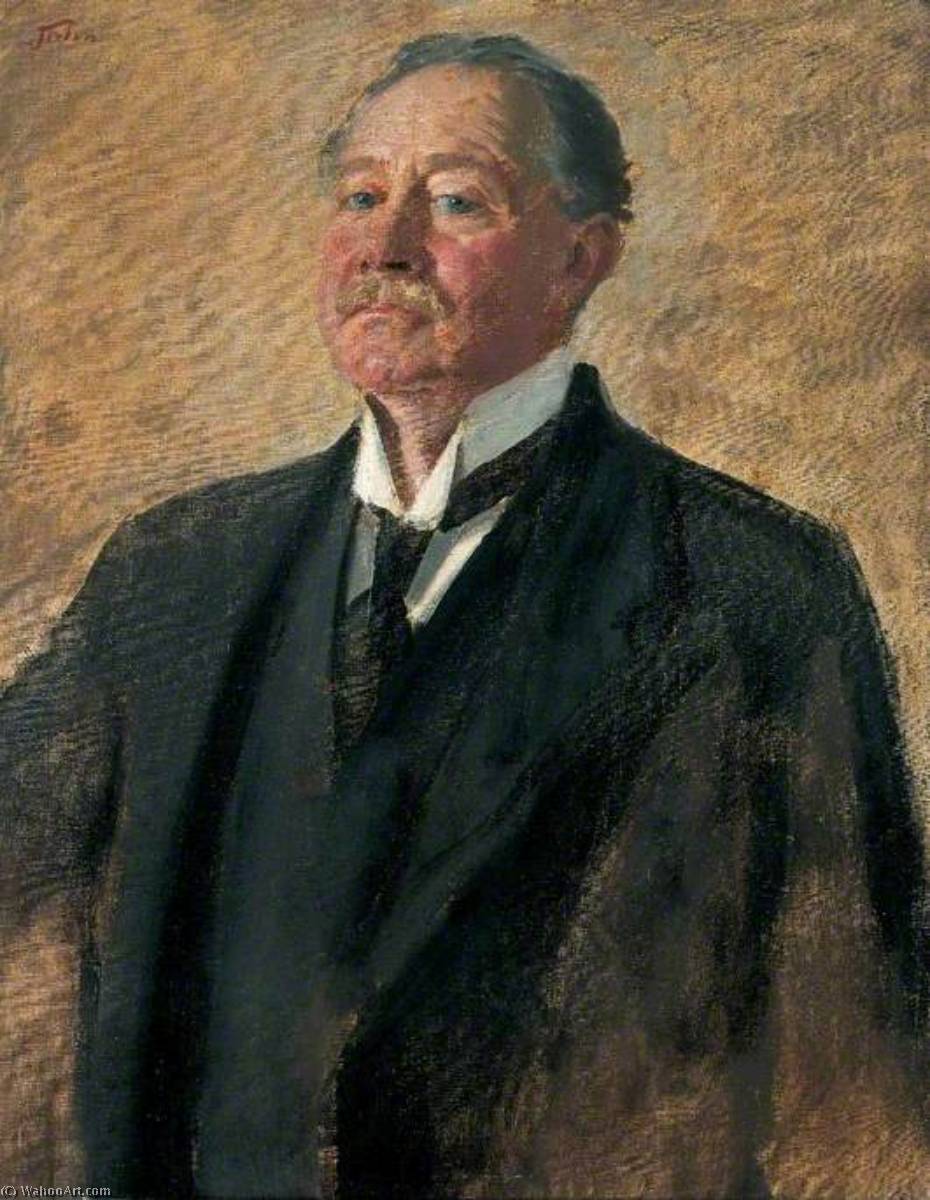 Order Oil Painting Replica The Right Honourable Walter Cunliffe (1855–1920), Governor of the Bank of England (1913–1918) by Augustus Edwin John (Inspired By) (1878-1961, United States) | ArtsDot.com