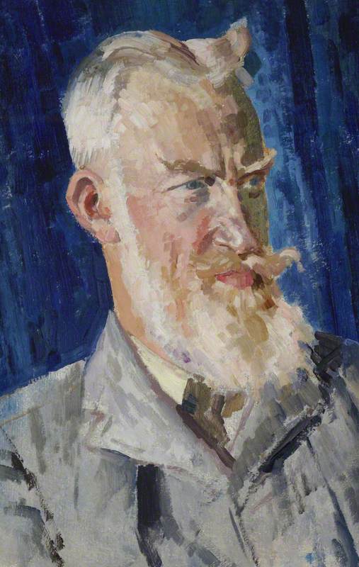 Order Art Reproductions George Bernard Shaw (1856–1950) by Augustus Edwin John (Inspired By) (1878-1961, United States) | ArtsDot.com