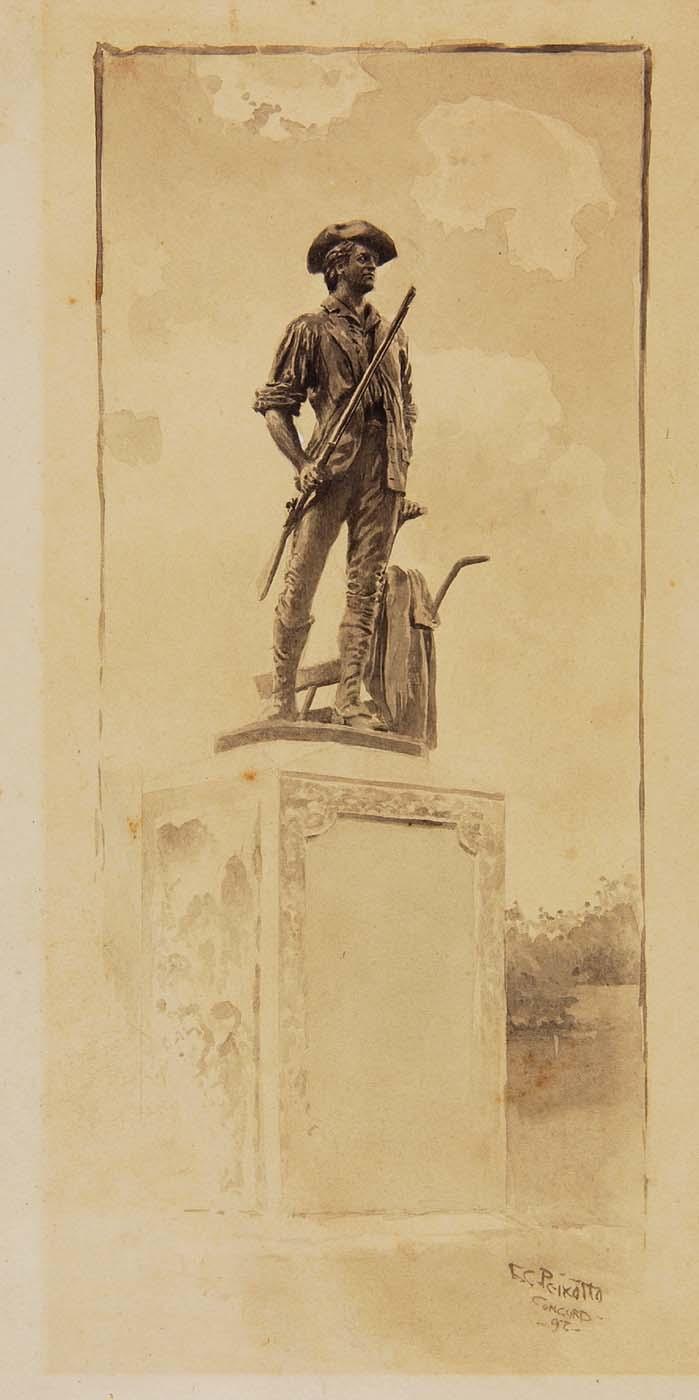 Order Artwork Replica The Minute Man Monument, 1897 by Ernest Clifford Peixotto (1869-1940, United States) | ArtsDot.com