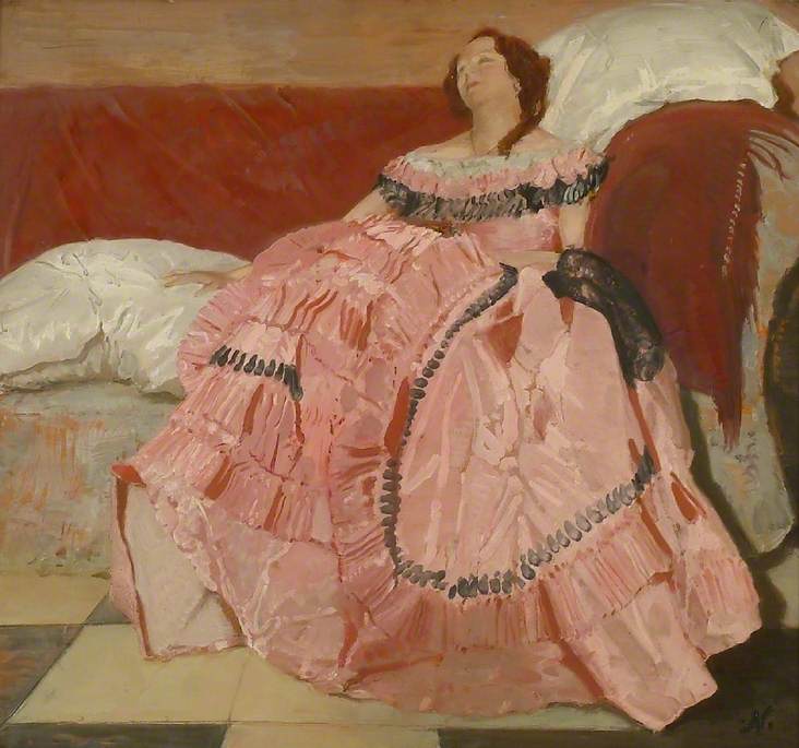 Order Art Reproductions The Pink Dress, 1934 by William Newzam Prior Nicholson | ArtsDot.com