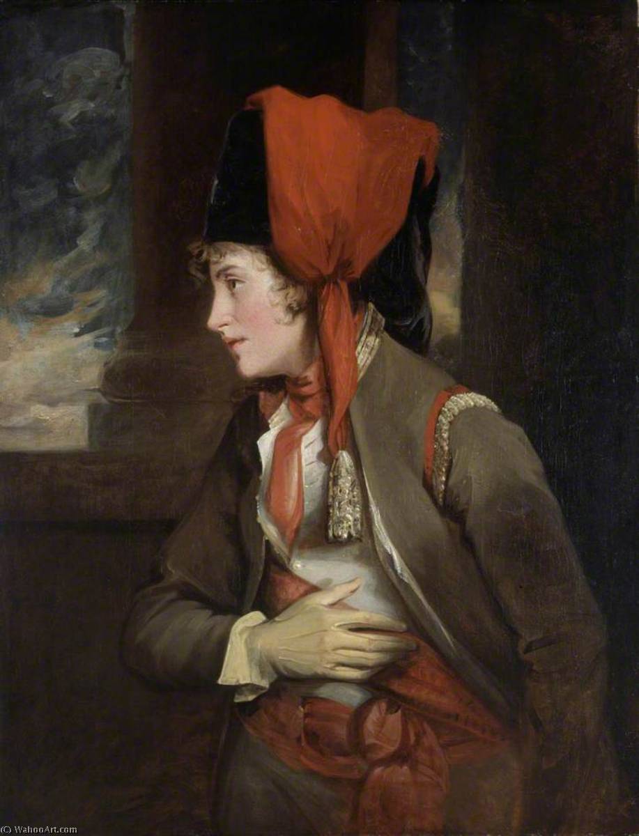 Kauf Museum Kunstreproduktionen Frau Jordan als Viola in `Twelfth Night `, 1792 von John Hoppner (1758-1810, United Kingdom) | ArtsDot.com