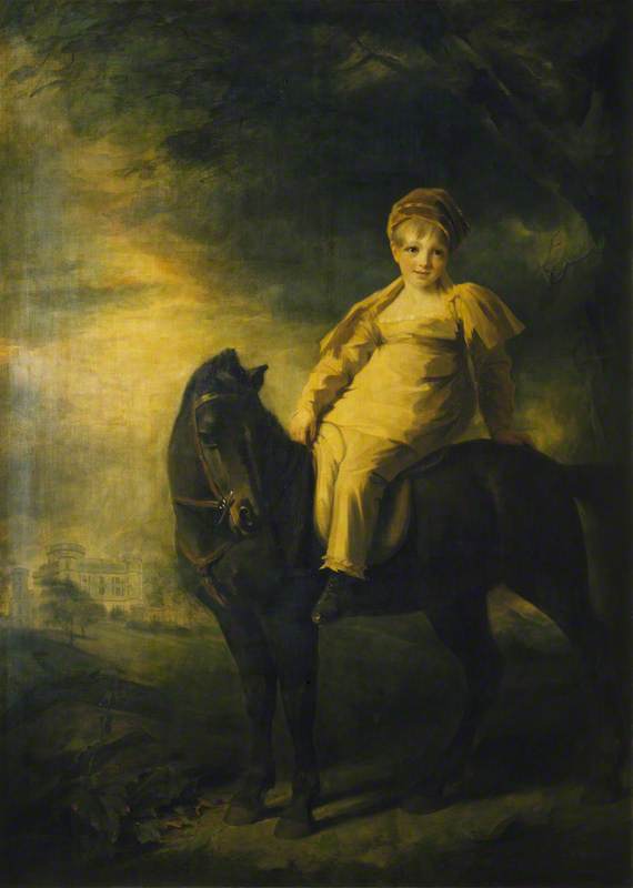 Order Paintings Reproductions Archibald Montgomerie (1812–1861), Later 13th Earl of Eglinton, PC, KT, as a Boy on Horseback, 1818 by Henry Raeburn Dobson (Inspired By) (1901-1985) | ArtsDot.com