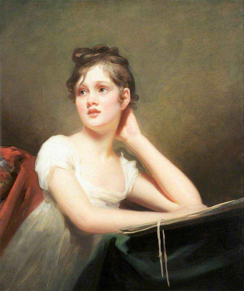 Buy Museum Art Reproductions Girl Sketching, 1817 by Henry Raeburn Dobson (Inspired By) (1901-1985) | ArtsDot.com