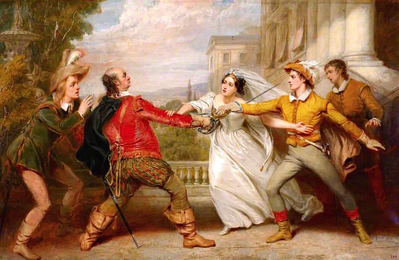 Buy Museum Art Reproductions The Duel between Sir Toby and Sebastian, 1833 by George Clint (1770-1854, United Kingdom) | ArtsDot.com