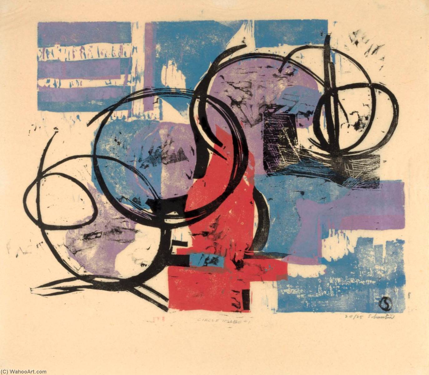 Buy Museum Art Reproductions Circle Image no. 1 by Louis Schanker (Inspired By) (1903-1981) | ArtsDot.com