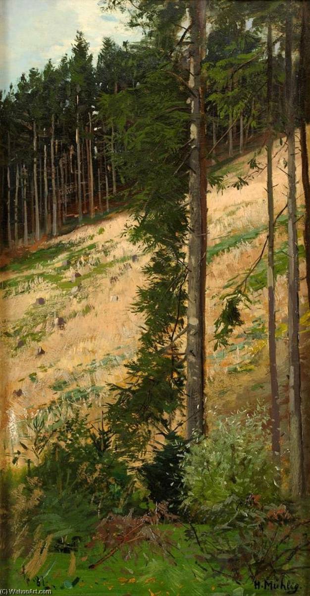 Order Artwork Replica The Forest by Hugo Mühlig (1854-1929) | ArtsDot.com