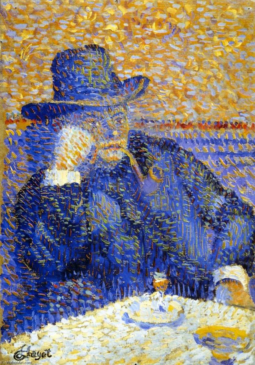 Buy Museum Art Reproductions Man with a Pipe, 1889 by Louis Hayet (1864-1940) | ArtsDot.com