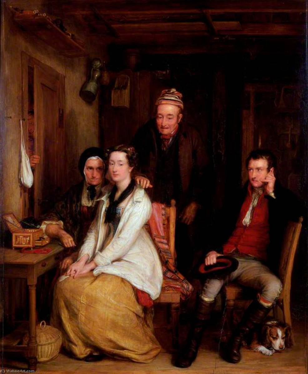 Ordinare Riproduzioni D'arte Il Rifiuto, 1814 di Sir David Wilkie (1785-1841, Scotland) | ArtsDot.com