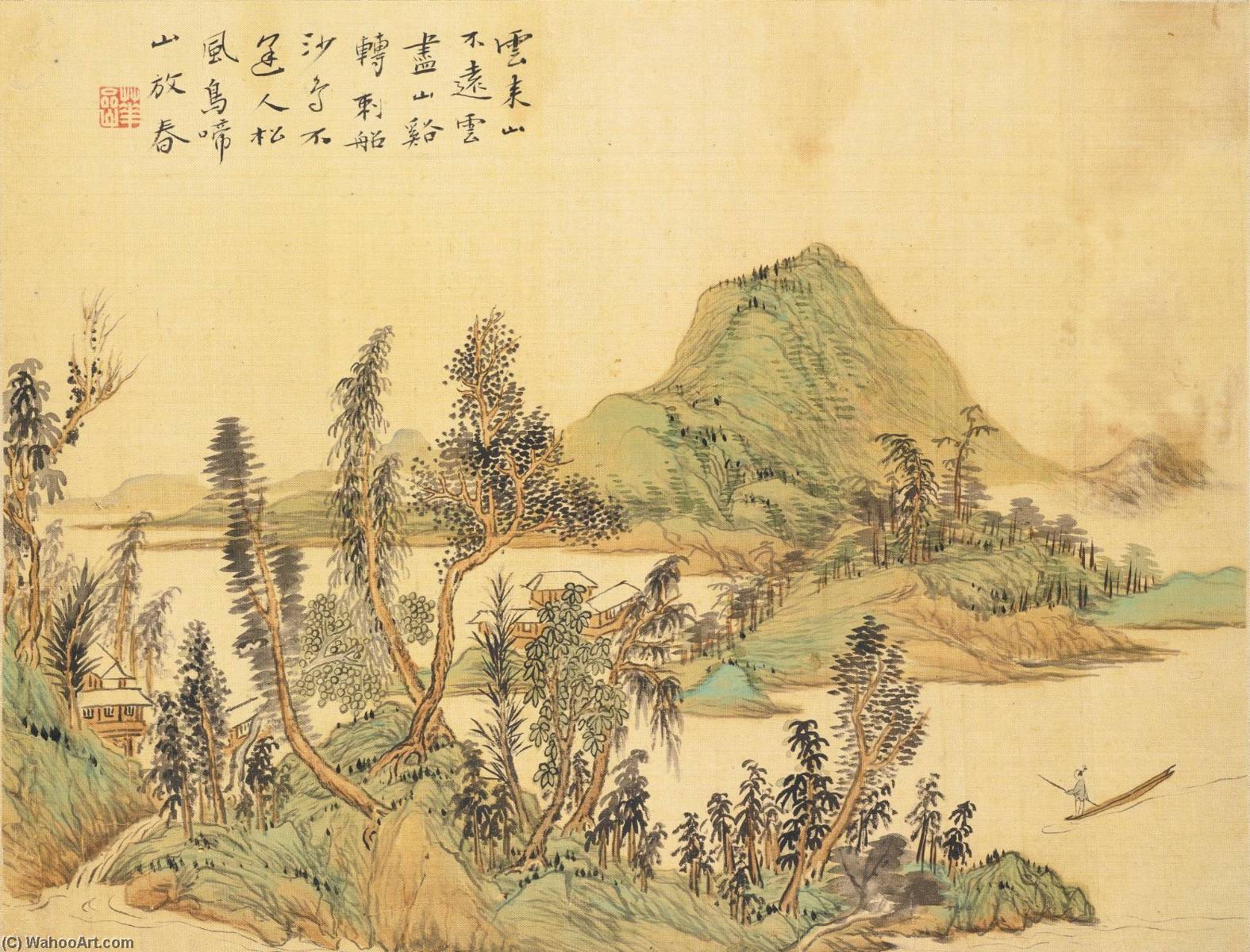 Order Artwork Replica LANDSCAPE, FIGURES, AND ANIMALS by Hua Yan (1682-1756) | ArtsDot.com