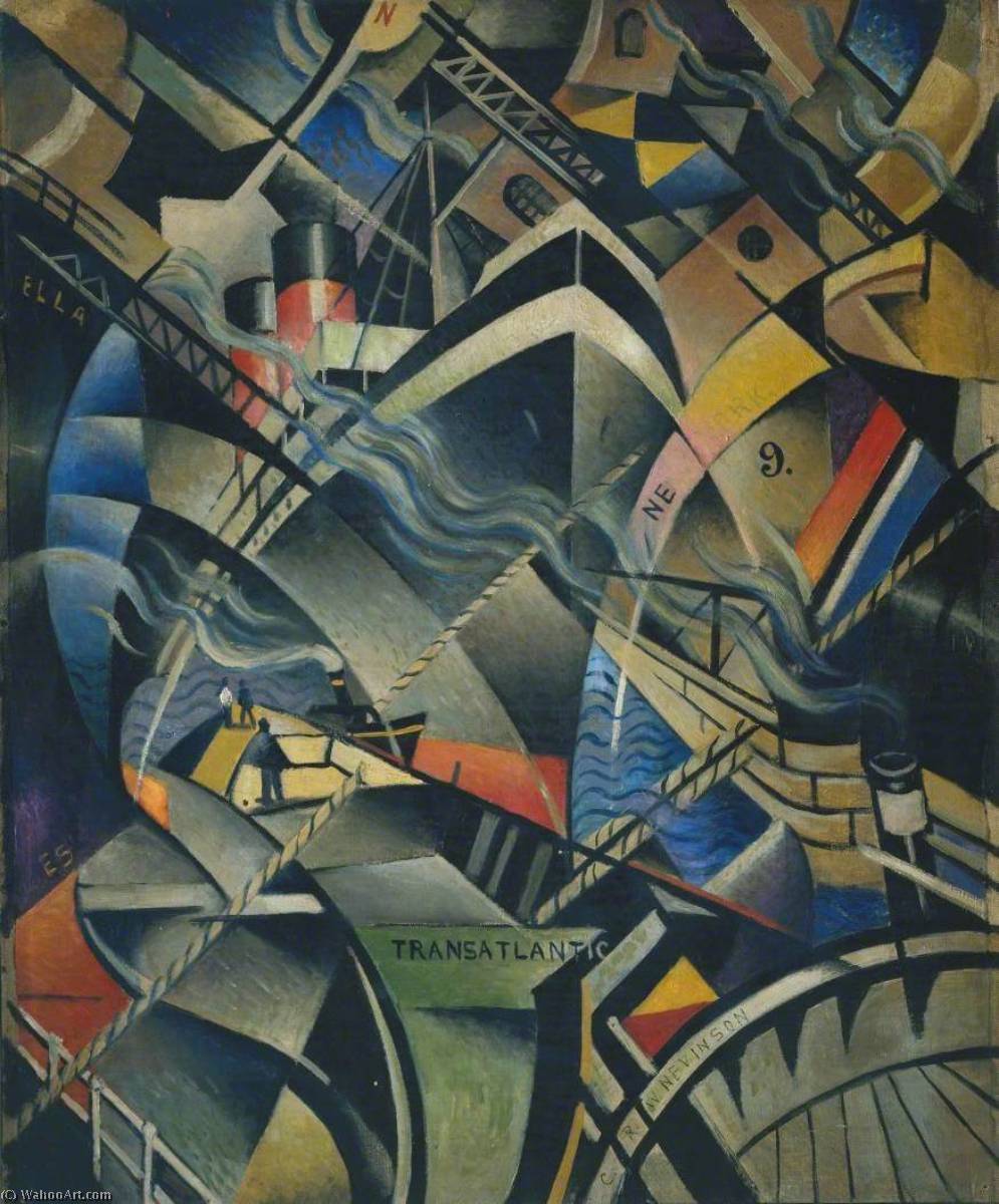 Buy Museum Art Reproductions The Arrival, 1913 by Christopher Richard Wynne Nevinson (1889-1946, United Kingdom) | ArtsDot.com