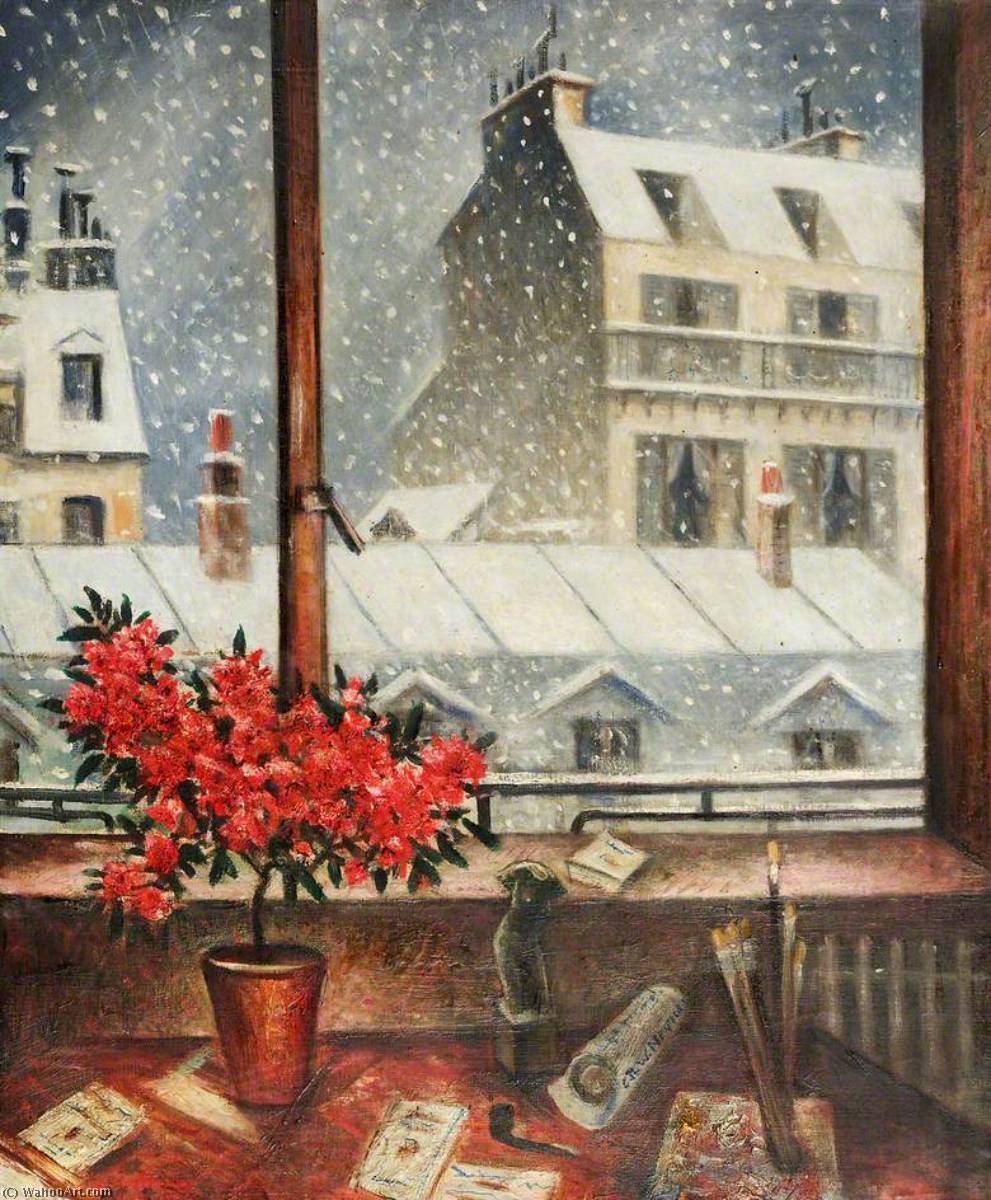 順序 油絵 冬の時間。 バイ Christopher Richard Wynne Nevinson (1889-1946, United Kingdom) | ArtsDot.com