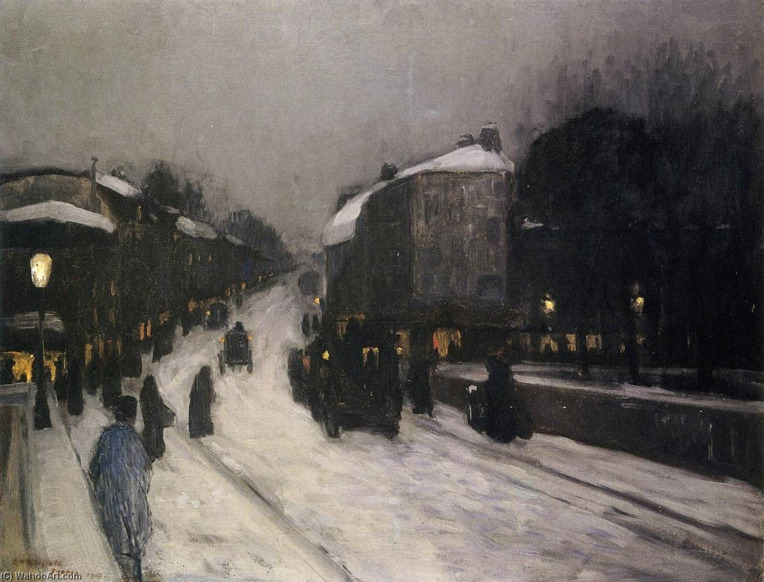 Order Artwork Replica France, 1899 by Edward Willis Redfield (Inspired By) (1869-1965, United States) | ArtsDot.com