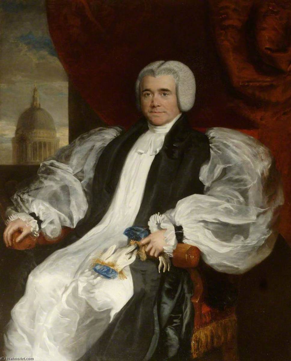 Order Oil Painting Replica Edward Coplestone (1776–1849), Bishop of Llandaff and Dean of St Paul`s by Martin Archer Shee | ArtsDot.com