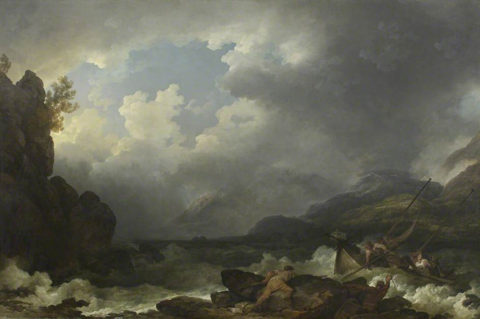 Buy Museum Art Reproductions Belle Isle, Windermere, in a Storm, 1785 by Philip Jacques De Loutherbourg (1740-1812, France) | ArtsDot.com