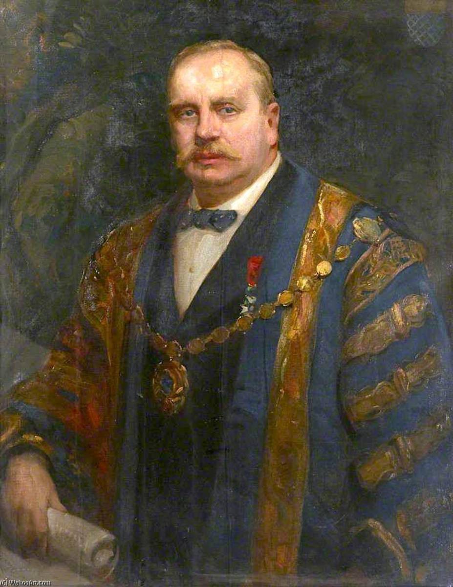 Order Oil Painting Replica Mayor Councillor Viscount Doneraile, Mayor of Westminster, 1920 by Philip Tennyson Cole (1862-1939) | ArtsDot.com