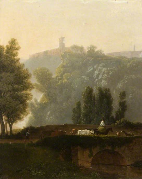 Buy Museum Art Reproductions Landscape and Figures, 1829 by Augustus Wall Callcott | ArtsDot.com
