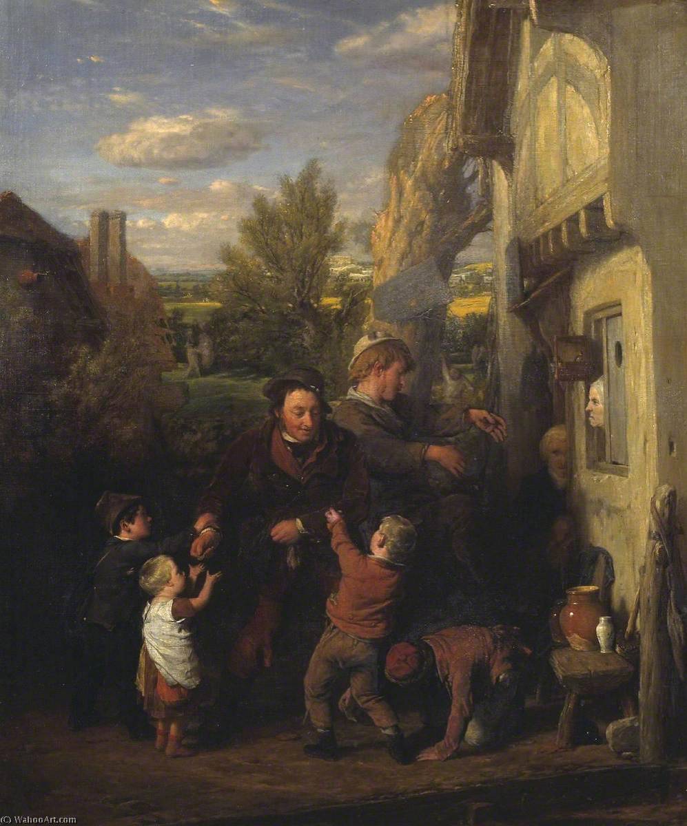 Order Oil Painting Replica Fair Time (`Returning from the Ale House`) by William Mulready The Younger (1786-1863, Ireland) | ArtsDot.com
